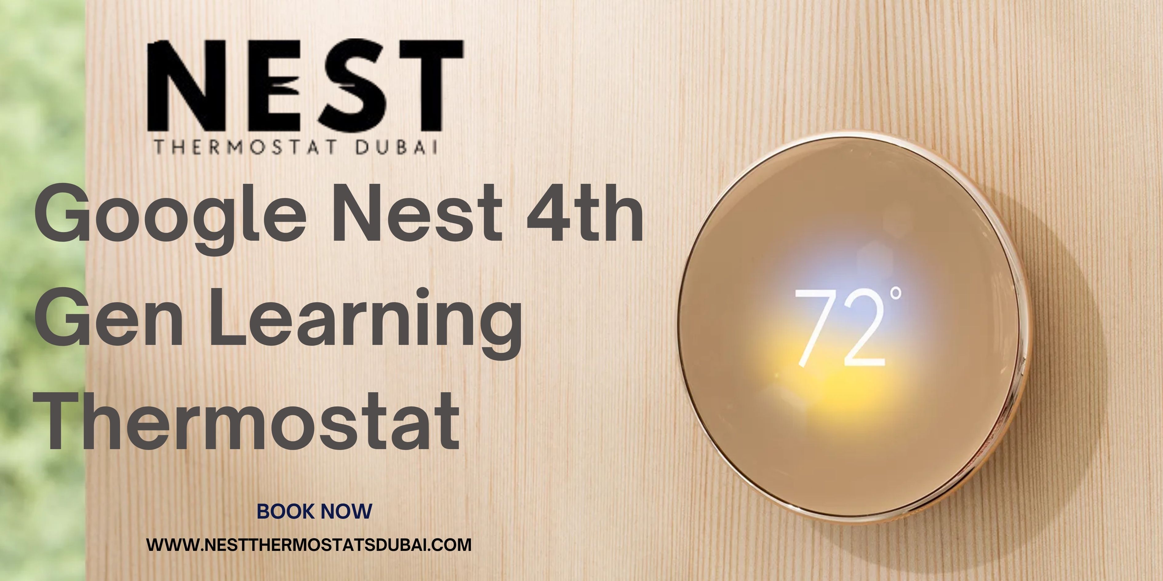 Google Nest 4Th Gen Learning Thermostat Dubai Smartest Climate Solution