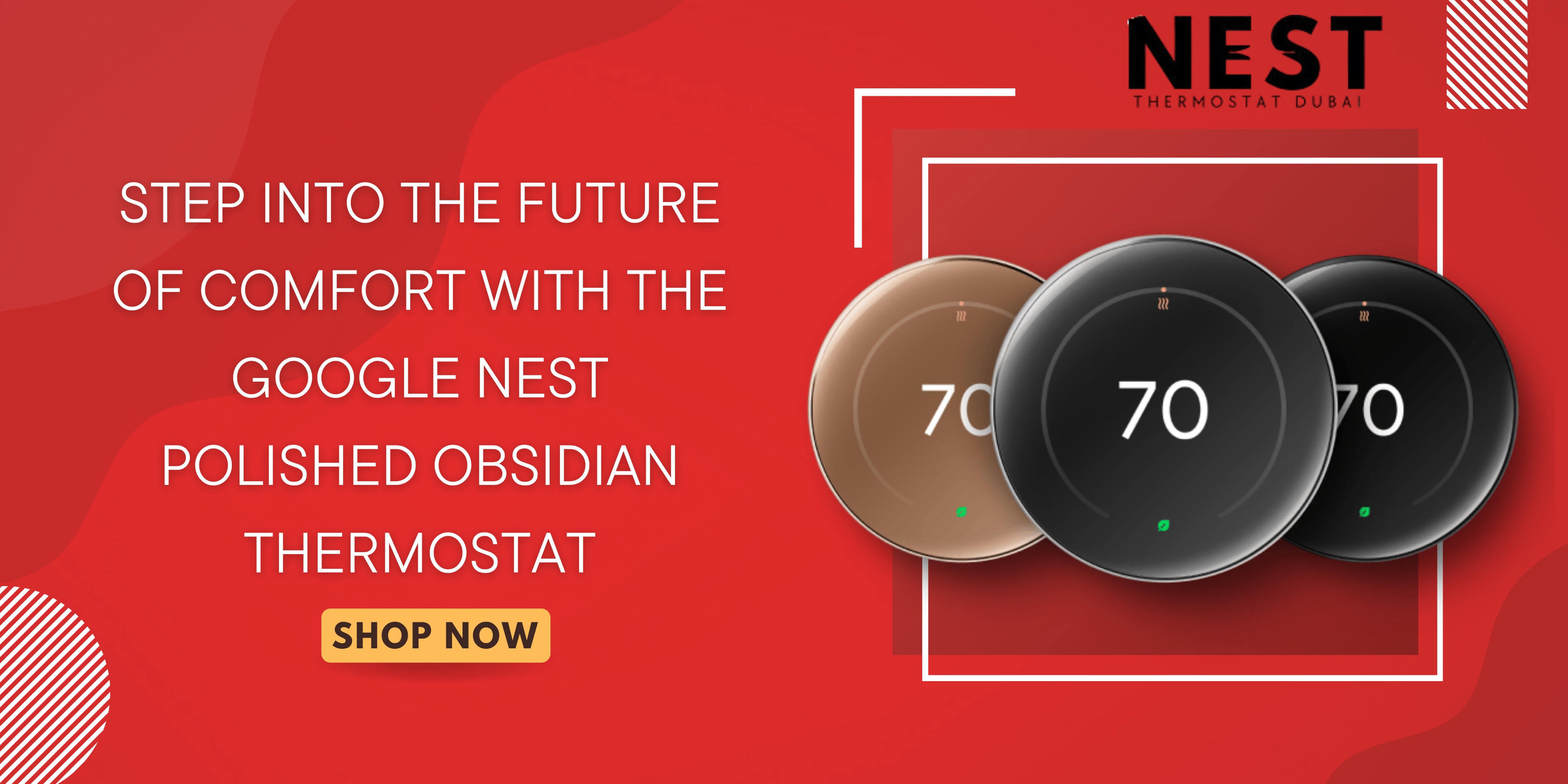 Step into the Future of Comfort with the Google Nest Polished Obsidian Thermostat